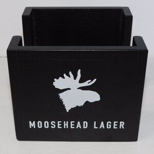 Moosehead Lager Black Wooden Napkin Condiment holder